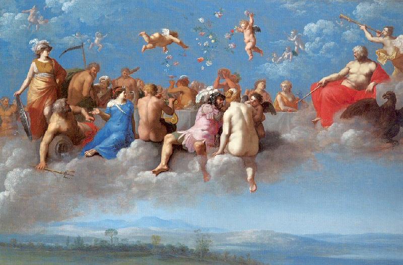 POELENBURGH, Cornelis van The Feast of the Gods Sweden oil painting art